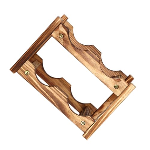 COLLBATH Holz Weinregal Flaschenhalter Weinflaschen Display Rack für Bar und Zuhause Kompaktes Stabiles Design Eleganter Europäischer Stil Platzsparend und Langlebig von COLLBATH