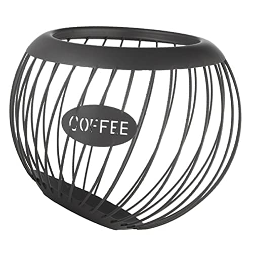 COLLBATH Kaffeekorb Organizer-Regal Aus Metall Aufbewahrung Zu Hause Inhaber Dekorativer Korb Displayhalter Espresso-schuss Aufblasbares Stockpferd Esstisch Eisen Haushalt von COLLBATH