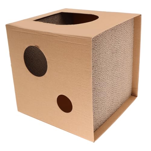 COLLBATH Katzenkratzer Nest aus Wellpappe Multifunktionale Kratzmatte für Katzen Großzügiges Kratzbrett für Sicheres Kratzen und Entspannen Langlebig und Robust COLLBATH Katzenkratzer Nest aus Wellpappe Multifunktionale Kratzmatte für Katzen Großzügiges Kratzbrett für Sicheres Kratzen und Entspannen Langlebig und Robust von COLLBATH