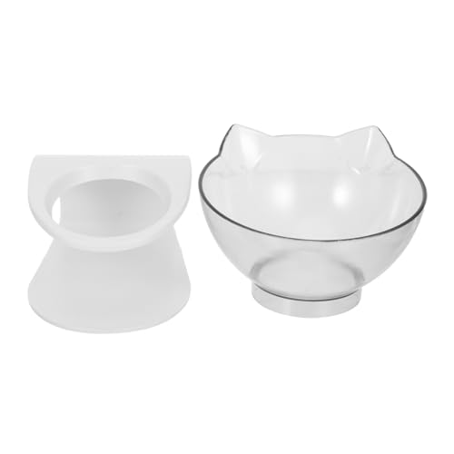 COLLBATH Katzentrinkschale Neigung Schutz für Katzenhals Rutsch Futternapf für Futter und Wasser Transparent Schräger Katzennapf COLLBATH Katzentrinkschale Neigung Schutz für Katzenhals Rutsch Futternapf für Futter und Wasser Transparent Schräger Katzennapf von COLLBATH