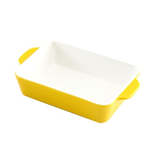 COLLBATH Keramik Rechteckiges Backblech Gelb Hochtemperaturbeständig Mittelstarkes Ofenblech Für Ofen Und Mikrowelle Einfach Zu Reinigen Tortenbodenform Backform COLLBATH Keramik Rechteckiges Backblech Gelb Hochtemperaturbeständig Mittelstarkes Ofenblech Für Ofen Und Mikrowelle Einfach Zu Reinigen Tortenbodenform Backform von COLLBATH