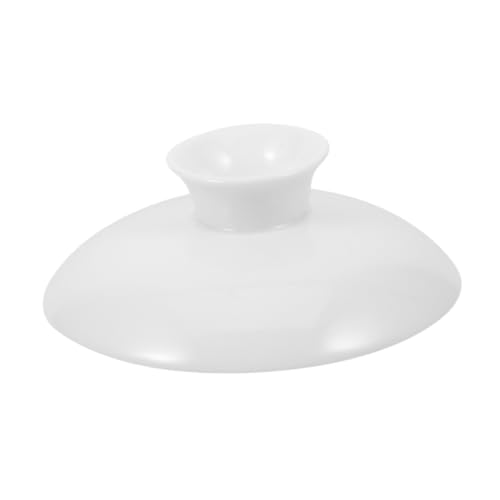 COLLBATH Ersatzbecherdeckel Aus Keramik Weiß Hitzebeständig 8,1 Cm Universell Passend Für Tassen Und Becher Leicht Zu Reinigen von COLLBATH