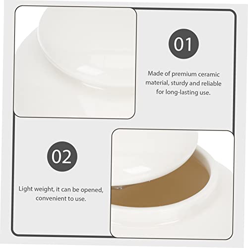 COLLBATH Keramik Tierurne für Haustierasche Klein Leicht Tragbar Robuste Tiergedenk Urne für Katzen Hundeasche Glatte Oberfläche Kompakte für Wohnzimmer Schlafzimmer von COLLBATH