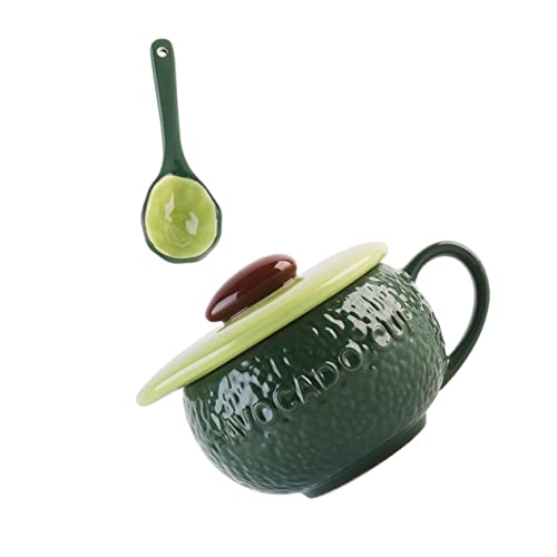 COLLBATH Keramik-avocado-becher Wiederverwendbar Getränkebecher Löffel Für Kaffee Familienfrühstück Gedämpft Und Bequem COLLBATH Keramik-avocado-becher Wiederverwendbar Getränkebecher Löffel Für Kaffee Familienfrühstück Gedämpft Und Bequem von COLLBATH
