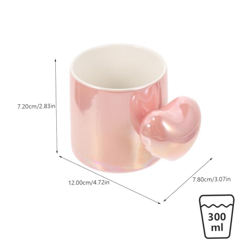 COLLBATH Keramikbecher mit Herzgriff Langlebige Handliche Kaffeetasse für Büro und Zuhause Einzigartiges Design Spülmaschinenfest als Geschenk für Kaffee Tee Milch Am Frühstückstisch COLLBATH Keramikbecher mit Herzgriff Langlebige Handliche Kaffeetasse für Büro und Zuhause Einzigartiges Design Spülmaschinenfest als Geschenk für Kaffee Tee Milch Am Frühstückstisch von COLLBATH