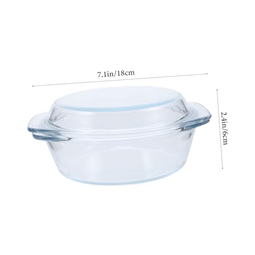 COLLBATH Klare Glas auflaufform mit Deckel und Griffen Mikrowellengeeignet Spülmaschinenfest Hitzebeständig Stapelbar Runde Form für Küche Haushalt Restaurant und Geschenk COLLBATH Klare Glas auflaufform mit Deckel und Griffen Mikrowellengeeignet Spülmaschinenfest Hitzebeständig Stapelbar Runde Form für Küche Haushalt Restaurant und Geschenk von COLLBATH