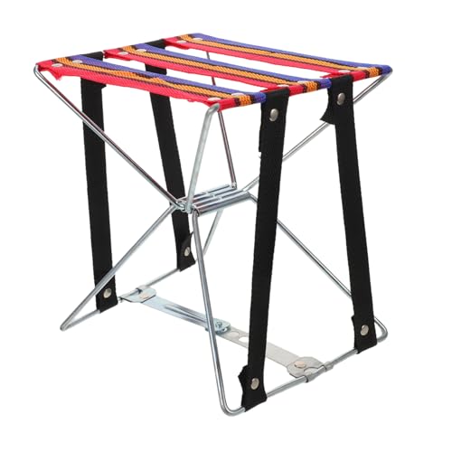 COLLBATH Faltbarer Fußhocker Kleiner Klapphocker Sitzhocker Leichter Klapphocker Klappbarer Angelstuhl Tragbare Hocker Outdoor-hocker Zusammenklappbar Für Camping Und Reisen Lagerhocker von COLLBATH