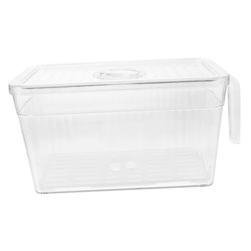COLLBATH Kühlschrank Aufbewahrungsbehälter Kühlschrank Organizer Behälter Aufbewahrungsbehälter Mit Deckel Gefrierschrank Organizer Behälter Dosen Lebensmittel Wiederverwendbar von COLLBATH