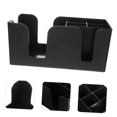 COLLBATH Kunststoffbox Kaffee Teebeutel Organizer mit Mehrfachfächern für Zucker Becheraufbewahrung Stabiler Bar Organizer für Kaffeestation Kompakte Aufbewahrungsbox für Kaffeetassen und von COLLBATH