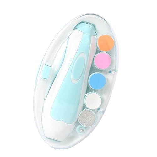 COLLBATH LED Nagelschneider Elektrischer Nageltrimmer Tragbarer Pfotennageltrimmer für Haustiere Katze Hund Himmelblau Batterie Leise Ergonomisch Material Sicher und Einfach zu Bedienen von COLLBATH