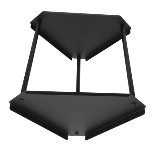 COLLBATH Lagiges Metall-eckregal für Badezimmer Platzsparender Robuster Kosmetik Toilettenartikel-Organizer Schwarzes Eck-waschtischregal für Ordentliche Badablage von COLLBATH