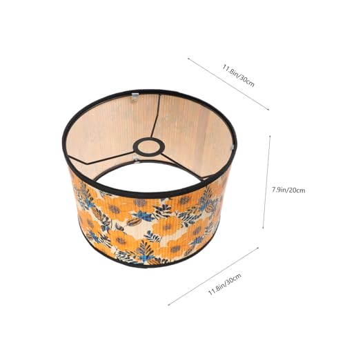 COLLBATH Lampenschirm Drum form Großer Lampenschirm Pendelleuchte für Wohnzimmer Büro Hotel Warmweiß Natürliche Dekoration von COLLBATH