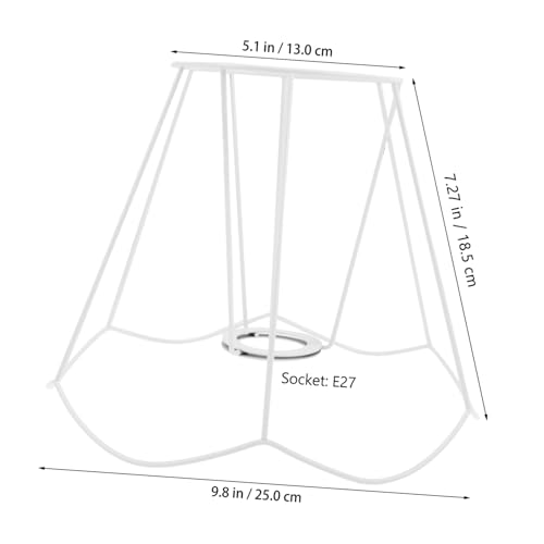 COLLBATH Lampenschirm Gestell aus Fassung Stabiles Elegantes Lampenschirmhalter Deckenleuchte und DIY Tischlampe Robustes Formbeständiges Drahtgestell Vielseitig Einsetzbar von COLLBATH