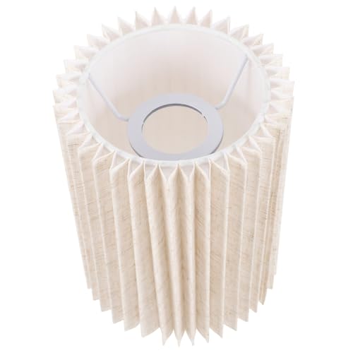 COLLBATH Lampenschirm Stoff Ersatz für Tischlampe und Stehlampe Beige Schutz vor Blendlicht Minimalistisches Design für Schlafzimmer und Wohnzimmer von COLLBATH