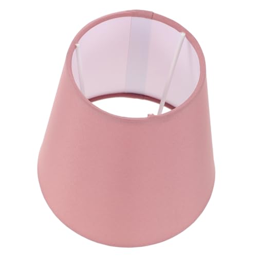 COLLBATH Lampenschirm aus Stoff Tischlampenschirmabdeckung Austausch des Lampenschirms Wandleuchten Abdeckung Kronleuchterlampenschirm Dekorative helle Schatten Fasslampenschirm Metall Rosa von COLLBATH
