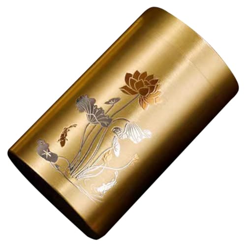COLLBATH Edelstahl Teedose mit Deckel Luftdichter Teespeicher für Lose Tees Tragbare Stilvolle Aufbewahrung für Teeliebhaber Einmachgläser Geeignet von COLLBATH