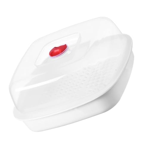 COLLBATH Mikrowellen dampfgarer aus Hitzebeständigem Material mit Abdeckung und Luftlöchern Vielseitiger Dampfhalter für Brot Reis Gedämpfte Brötchen und Fisch Praktischer Küchenhelfer für von COLLBATH