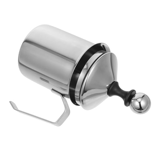 COLLBATH Milchaufschäumer Aus Edelstahl Milchspritterbecher Edelstahl -kutschen Schäumer Edelstahlkrug Latte Schaumkrug Manueller Milchaufschäumer Milchkrug Silber Rostfreier Stahl von COLLBATH