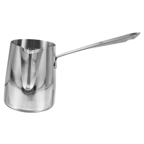COLLBATH Milchtopf aus lebensmittelechtem Edelstahl mit Messmarkierung und langem Griff spitzem Ausguss für präzises Milchaufschäumen Frothing Cup einfach zu reinigen und ergonomisch COLLBATH Milchtopf aus lebensmittelechtem Edelstahl mit Messmarkierung und langem Griff spitzem Ausguss für präzises Milchaufschäumen Frothing Cup einfach zu reinigen und ergonomisch von COLLBATH