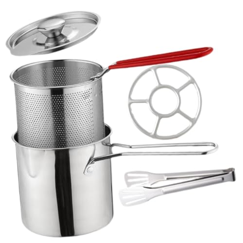 COLLBATH Mini Fritteuse Edelstahl Frittiertopf mit Korb und Deckel Tiefer Fritteuse Topf mit Hitzebeständigem Griff für Pommes Garnelen Hähnchen und Gemüse Leicht und Vielseitig für Küche COLLBATH Mini Fritteuse Edelstahl Frittiertopf mit Korb und Deckel Tiefer Fritteuse Topf mit Hitzebeständigem Griff für Pommes Garnelen Hähnchen und Gemüse Leicht und Vielseitig für Küche von COLLBATH