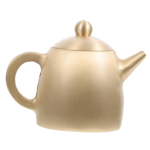 COLLBATH Mini Kupfer Dekoration mit Flachem Boden Kreatives Kupferhandwerk Ornament Langlebiges Teekannen Design für Schreibtisch und Einzigartiges Vintage Teekannen Dekoobjekt von COLLBATH