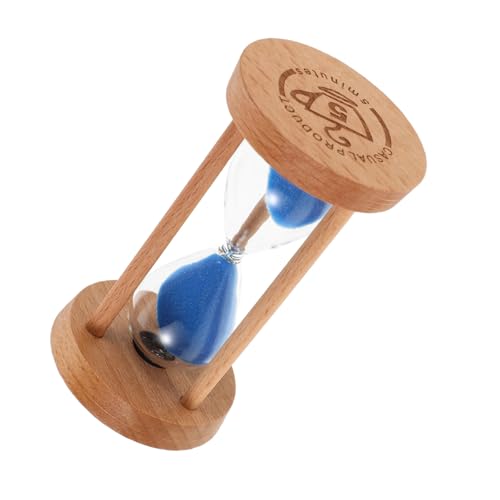 COLLBATH Minuten Sanduhr Timer für Kindersicheres Holz Sandglas Visuelles Zähneputzen Lernhilfe Badezimmer Dekoration Interaktives Montessori Sanduhr von COLLBATH