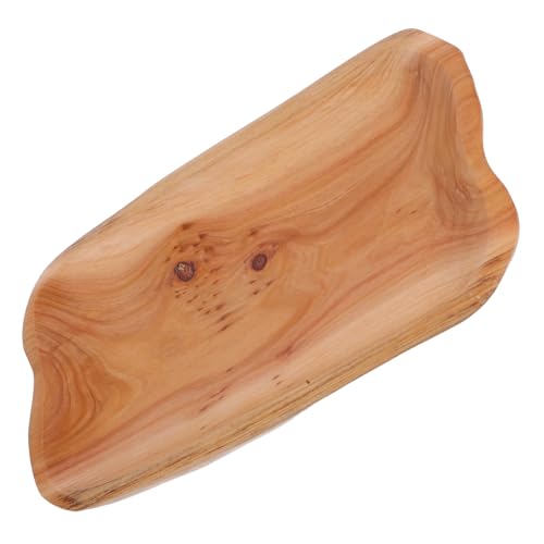 COLLBATH Obstteller aus Massivholz Serviertablett Holz Tabletts zum kleines Holztablett Rustikale Tablett Holztabletts für Lebensmittel Holz Servierschale Kleine Holzschale von COLLBATH