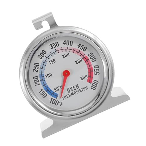 COLLBATH Ofenthermometer Edelstahl mit Großem Display Präzises Backofenthermometer für Ofen Grill und Smoker Einfache Bedienung Kompakt zum Sicheren Kochen und Backen von COLLBATH