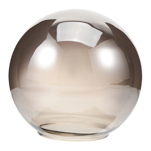 COLLBATH Rauchglas Kugel Lampenschirm Ersatzglas Ømm Glas Lampenabdeckung Halbrund für Pendelleuchte und Deckenlampe Geeignet Wohnraum Beleuchtung Zubehör von COLLBATH