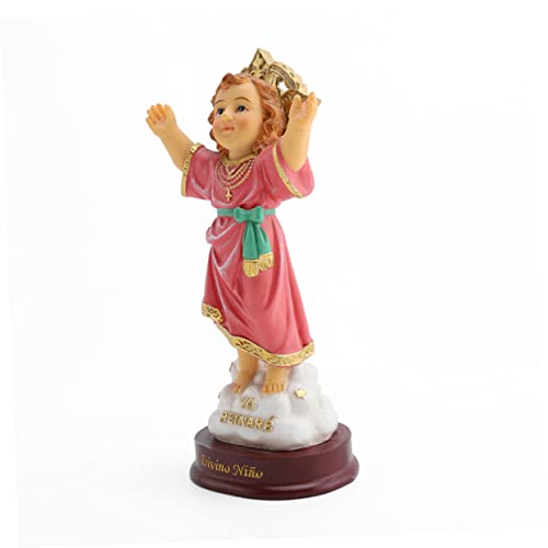 COLLBATH Realistische Jesus Statue aus Resin Handbemalt Filigranes Desktop Ornament für Home Office und Kompakt und Christliche Dekofigur als zu Taufe und Weihnachten von COLLBATH