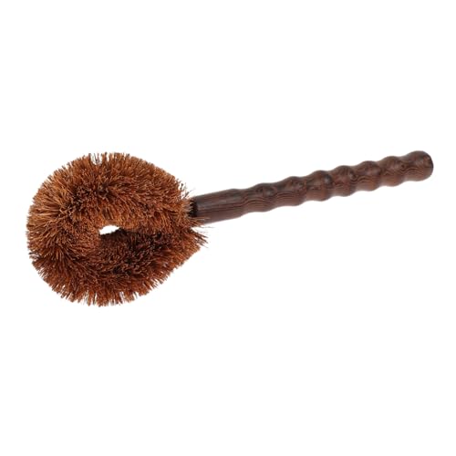 COLLBATH Robuste Reinigungsbürste für Gusseisenpfannen zum Reinigen von Töpfen Grillpfannen und Spülen Ergonomischer Griff Dicke Borsten für Kraftvolle von COLLBATH