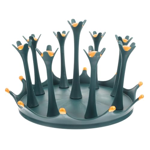 COLLBATH Rotierender Becherhalter Crown Design Tassen Abtropfständer mit Guter Belüftung Platzsparend und Langlebig für Küche und Restaurant Modernes Grünes Design COLLBATH Rotierender Becherhalter Crown Design Tassen Abtropfständer mit Guter Belüftung Platzsparend und Langlebig für Küche und Restaurant Modernes Grünes Design von COLLBATH