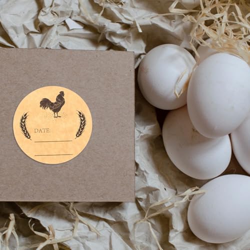 COLLBATH Runde Selbstklebende Eierkarton etiketten aus Kraftpapier für Frische Eier Vielseitig Einsetzbar für Bauernmärkte Eierkartons und Einmachgläser Braune Beschriftungsaufkleber für COLLBATH Runde Selbstklebende Eierkarton etiketten aus Kraftpapier für Frische Eier Vielseitig Einsetzbar für Bauernmärkte Eierkartons und Einmachgläser Braune Beschriftungsaufkleber für von COLLBATH