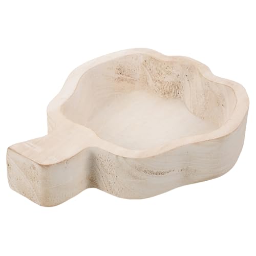 COLLBATH Rustikales Holz Tablett Kürbisform Solides Charcuterie Board Vielseitiges Servierbrett für Partyvorspeisen Käse Obst und Snacks Tragbares Holz Tablett für Halloween Erntedankfest von COLLBATH