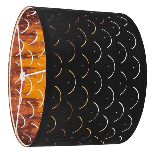 COLLBATH Schwarzer Stoff Lampenschirm Halbmond für Tischlampe und Stehlampe Weiches Licht Schützend Robuster Gestell für Schlafzimmer und Wohnzimmer COLLBATH Schwarzer Stoff Lampenschirm Halbmond für Tischlampe und Stehlampe Weiches Licht Schützend Robuster Gestell für Schlafzimmer und Wohnzimmer von COLLBATH