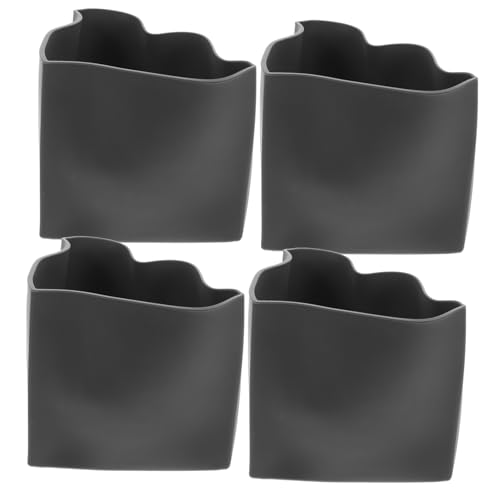 COLLBATH Silikon Innendeckel des Eintopftopfes Herdeinsatz Silikonpfanne Silikoneinsatz für Slow Cooker Siliziumpfanne Silikon langsame Kochliner Herd Zubehör Herdteiler Kieselgel Schwarz von COLLBATH