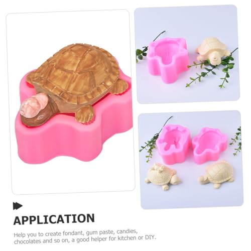 COLLBATH Silikonform Schildkröte DIY Mold für Fondant Seifenherstellung Bonbon Dekoration Backform Wiederverwendbar für Kreative Handarbeiten und Kuchen Verzierung von COLLBATH