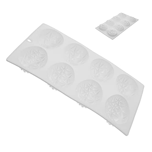 COLLBATH Silikonform für Kerzen Eiformige nicht Haftende Gießform für DIY für Duftkerzen und Kreative Bastelarbeiten für Feste und Feiern von COLLBATH
