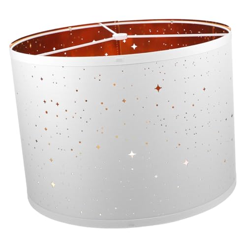 COLLBATH Stabiler Stoff Lampenschirm Kompakt Kleine Abnehmbar Leicht für Tischlampe Wohnzimmer Schlafzimmer Büro Geeignet Einfache Montage Pflegeleicht Weiß von COLLBATH