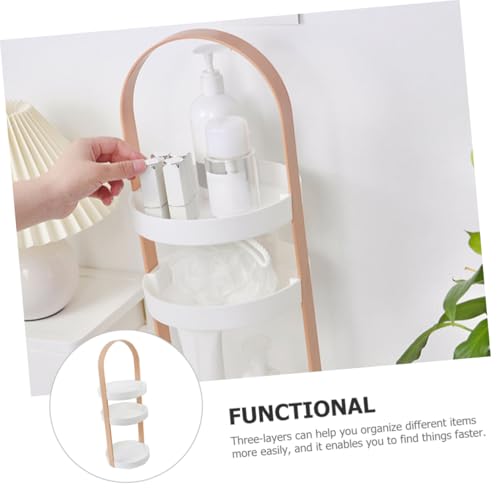 COLLBATH Stufiger Kosmetik Organizer Badezimmer Regal Aufbewahrung Rack aus Sicherem Material Abnehmbar Vielseitig für Bad Küche Büro Robust und Stilvoll mit Holzoptik Griff COLLBATH Stufiger Kosmetik Organizer Badezimmer Regal Aufbewahrung Rack aus Sicherem Material Abnehmbar Vielseitig für Bad Küche Büro Robust und Stilvoll mit Holzoptik Griff von COLLBATH