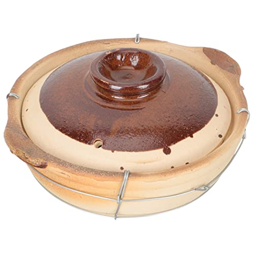 COLLBATH Kochtopf Aus Ton Mit Deckel Schmortopf Haushalt Tontopf Zum Kochen Von Lebensmitteln Stabil Und Langlebig von COLLBATH