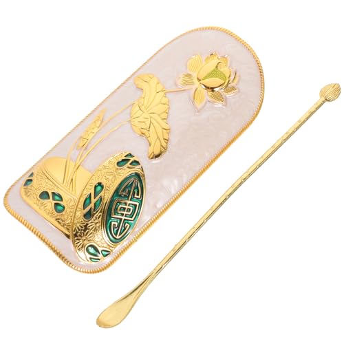 COLLBATH Tea Scoop und Alloy Tea Spoon Handgefertigte Teewerkzeuge für Chinesische Teezeremonie Leichtes Kompakt und Vielseitig Einsetzbar Einfach zu Reinigen und Stilvoll Gestaltet von COLLBATH