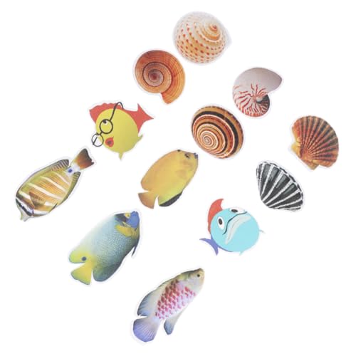 COLLBATH Teiliges Anti rutsch badset PVC Selbstklebende Badezimmer Sticker mit Rutschfestem Fußabdruck Dekorativ mit Muschel Fischmotiven für Badewanne und Boden von COLLBATH