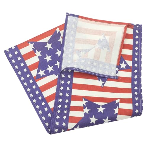 COLLBATH Tischläufer Für Unabhängigkeitstag Und 4 Esszimmer Restaurant Hotel Mit Amerikanischer Flagge Sternen Und Streifen von COLLBATH
