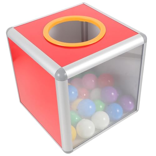 COLLBATH Transparente Würfel-raffle-box mit Zufälligen Bällen Multifunktionale Losbox für Verlosungen Spenden und Firmenveranstaltungen Robuste Aufbewahrungsbox für von COLLBATH