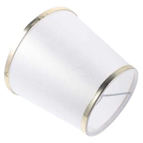 COLLBATH Transparenter Kleiner Lampenschirm aus Robustem Material mit Goldfarbenem Rand Schützender Hängelampen abdeckung für Decken Wand Stehleuchten Sanft Machend und Augenschonend von COLLBATH