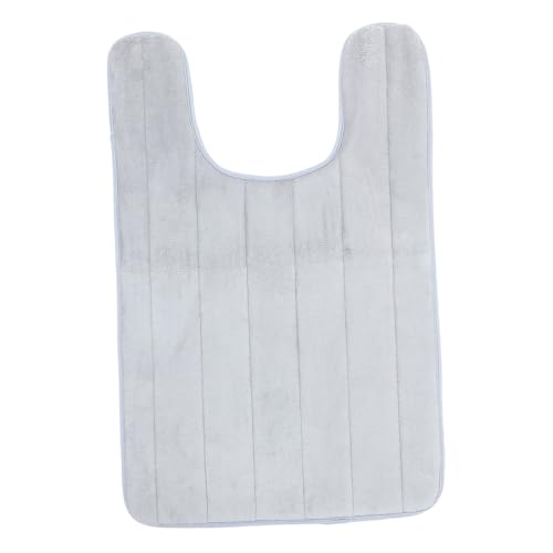 COLLBATH U förmige Wc Matte aus Elastischem Memory Schaum Rutschfester Badvorleger mit Hoher Wasseraufnahme Atmungsaktiv und Schnell Trocknend Geeignet für Badezimmer und Toilettenbereiche von COLLBATH