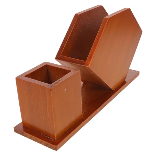 COLLBATH Vintage Holz Serviettenhalter mit Mehrfachfächern Tisch-organizer aus Robustem Holz für Taschentücher Zahnstocher und Utensilien Praktischer Aufbewahrungsbox für Wohnzimmer Küche von COLLBATH