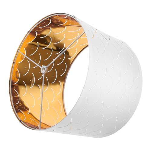 COLLBATH Wellenförmiger Halbkreisförmiger Lampenschirm aus Leichtem Stoff und Robustem Metall Weiß Einfache Installation Geeignet für Tisch und Stehlampen im Wohn und Schlafzimmer COLLBATH Wellenförmiger Halbkreisförmiger Lampenschirm aus Leichtem Stoff und Robustem Metall Weiß Einfache Installation Geeignet für Tisch und Stehlampen im Wohn und Schlafzimmer von COLLBATH