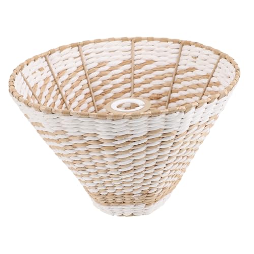 COLLBATH Woven Lampenschirm aus Papier Kreativer Lampenschirm für Innenbereich Robust und Langlebig Weiches Licht für Tisch Stehlampen Einfache Installation Geeignet für Schlafzimmer und von COLLBATH